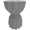 Spiral Garden Stool & Plant Stand, Grey