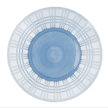 Coastal Blue Outdoor Dining Plates — Set of 12
