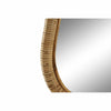 Wall mirror DKD Home Decor Brown Crystal Rattan Natural Tropical 39 x