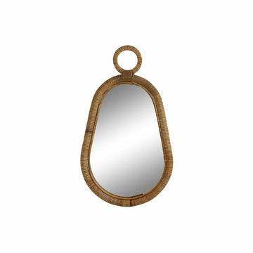 Wall mirror DKD Home Decor Brown Crystal Rattan Natural Tropical 39 x
