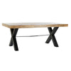 Solid Mango Wood & Metal Dining Table