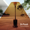 46,000 BTU Outdoor Patio Heater With Wheels Havana Bronze