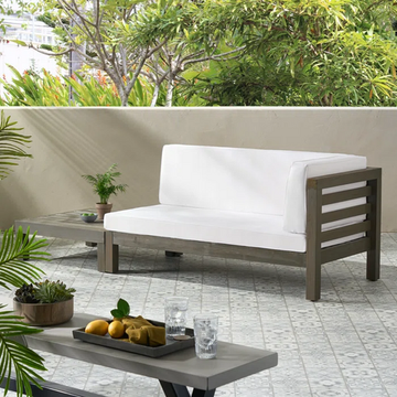 Acacia Wood Loveseat and Coffee Table Set