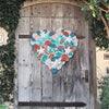 Coastal Seashell Heart Door Decor - Handcrafted Wall Hanger