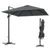 8-Foot Cantilever Patio Umbrella with 360° Rotation