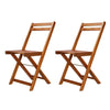 NNEVL 3 Piece Folding Bistro Set Solid Acacia Wood