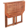 NNEVL 2 Piece Bistro Set Solid Acacia Wood