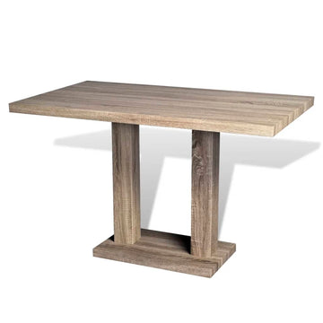 Oak-Look Dining Table, MDF, 117 x 67 cm