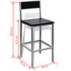 Counter Height Breakfast Bar Set with 2 Stools