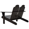 Double Adirondack Chair, Solid Wood, Brown
