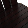 Double Adirondack Chair, Solid Wood, Brown