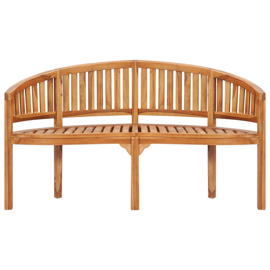 Banana Bench 151 cm Solid Teak Wood
