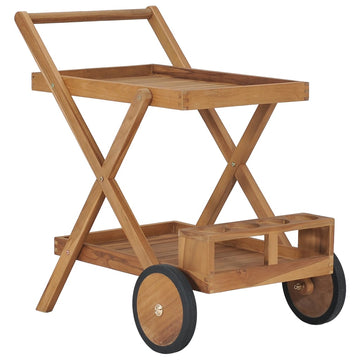 Tea Trolley, Solid Teak Wood