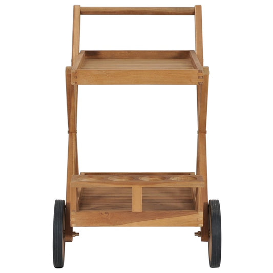 NNEVL Tea Trolley Solid Teak Wood-1