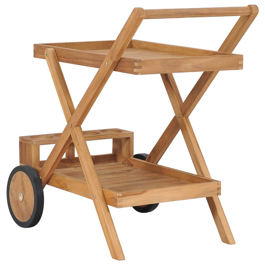 Tea Trolley, Solid Teak Wood