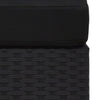 Poly Rattan 3-Seater Sectional Sofa, Black