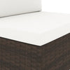 NNEVL Sectional Middle Sofa Poly Rattan Brown-3