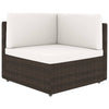 NNEVL Sectional Corner Sofa Poly Rattan Brown-0