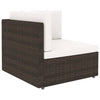 NNEVL Sectional Corner Sofa Poly Rattan Brown-1