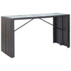 9 Piece Outdoor Bar Set, Poly Rattan, Black