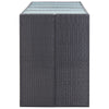 NNEVL 9 Piece Outdoor Bar Set Poly Rattan Black