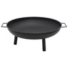 Steel Fire Pit with Carry Handles, 67.5 x 58 cm
