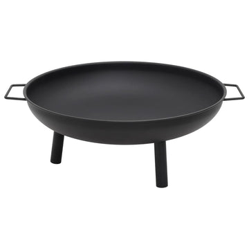 Steel Fire Pit with Carry Handles, 67.5 x 58 cm