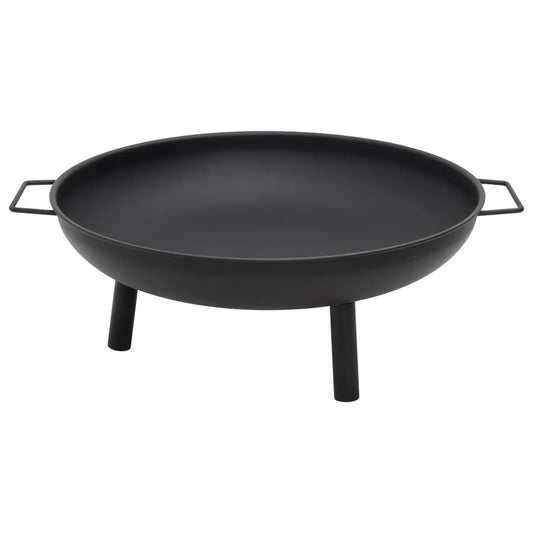 Steel Fire Pit with Carry Handles, 67.5 x 58 cm