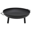 Steel Fire Pit with Carry Handles, 67.5 x 58 cm