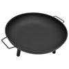 Steel Fire Pit with Carry Handles, 67.5 x 58 cm