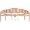 Banana Bench 200 cm, Solid Teak Wood