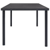 NNEVL Outdoor Dining Table Anthracite 150x90x74 cm Steel