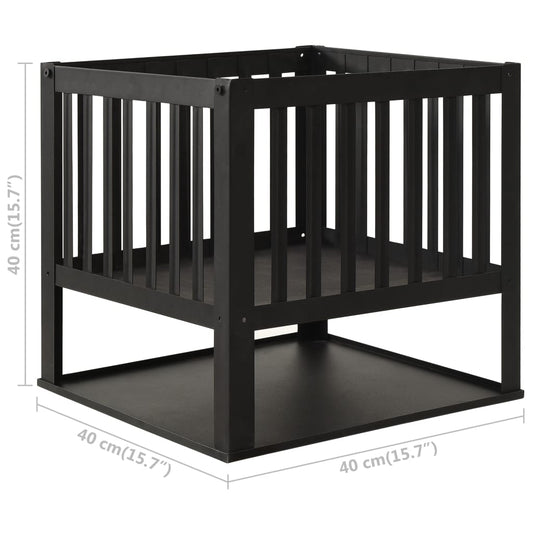 Steel Fire Pit with Storage Shelf, 40 cm