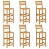 NNEVL 7 Piece Outdoor Bar Set Solid Acacia Wood