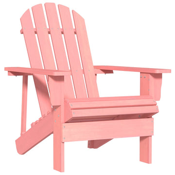 VidaXL Tuinstoel adirondack massief vurenhout roze