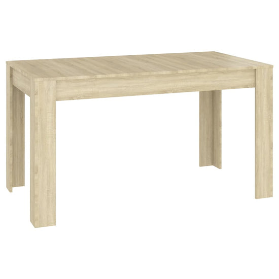 NNEVL Dining Table Sonoma Oak 140x74.5x76 cm Chipboard-1
