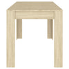 NNEVL Dining Table Sonoma Oak 140x74.5x76 cm Chipboard-2