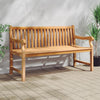 Solid Teak Wood Garden Bench, 150 cm