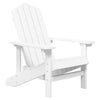 Garden Adirondack Chair, White HDPE