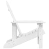 Garden Adirondack Chair, White HDPE