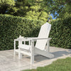 Garden Adirondack Chair, White HDPE