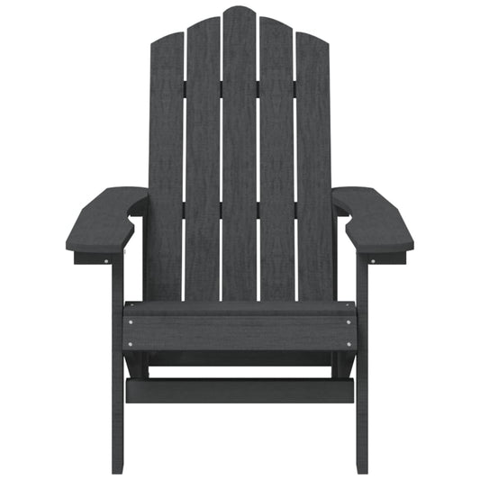 Garden Adirondack Chair, HDPE, Anthracite