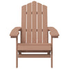 Garden Adirondack Chair, HDPE, Brown