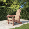 Garden Adirondack Chair, HDPE, Brown