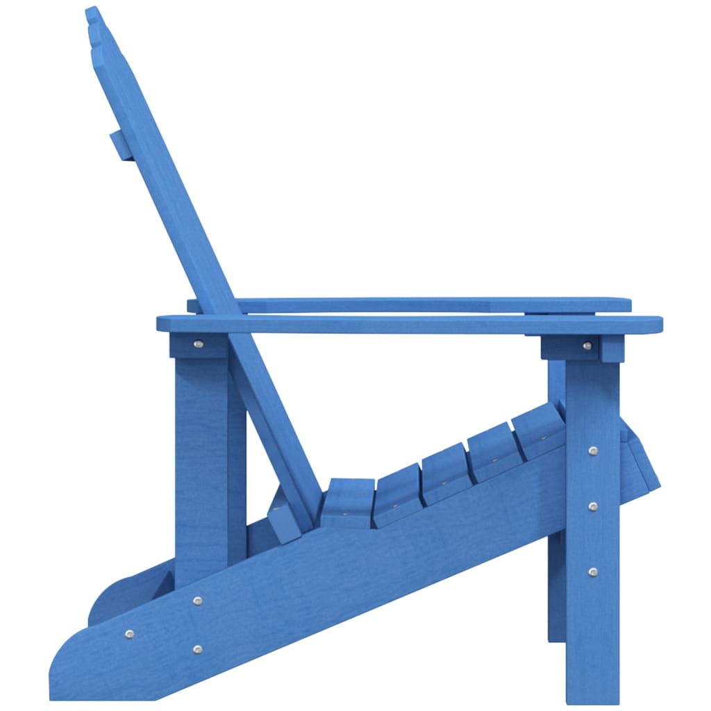 NNEVL Garden Adirondack Chair HDPE Aqua Blue-3