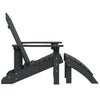 NNEVL Garden Adirondack Chair with Footstool HDPE Anthracite