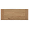 Solid Teak Wood Bench 80 cm with Black Legs
