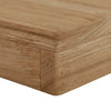 Solid Teak Wood Bench 80 cm with Black Legs