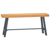 Solid Teak Wood Bench, 110 cm
