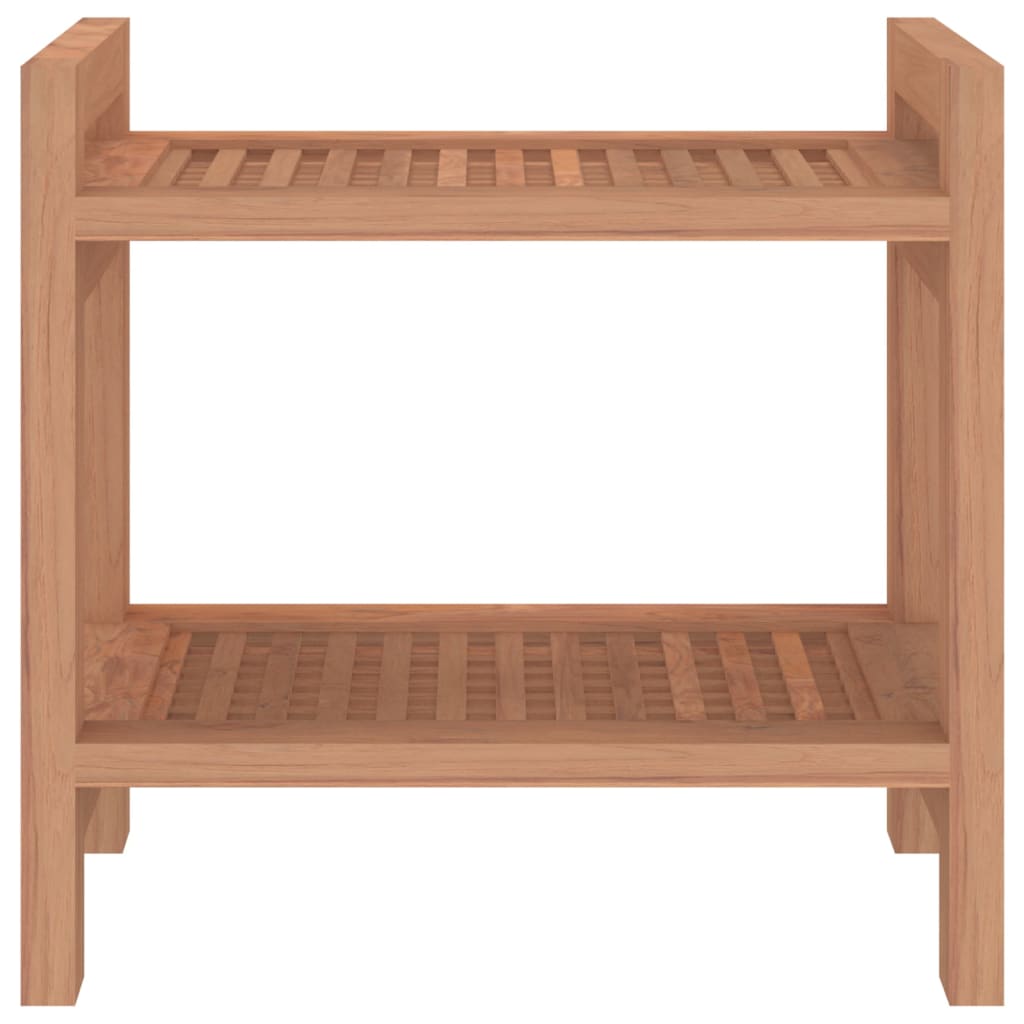 NNEVL Shower Bench 45x30x45 cm Solid Wood Teak-2